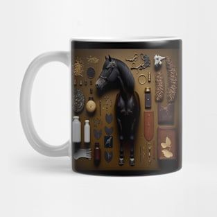 Horse: Knolling photography, ultra-sheep camera, collectibles Mug